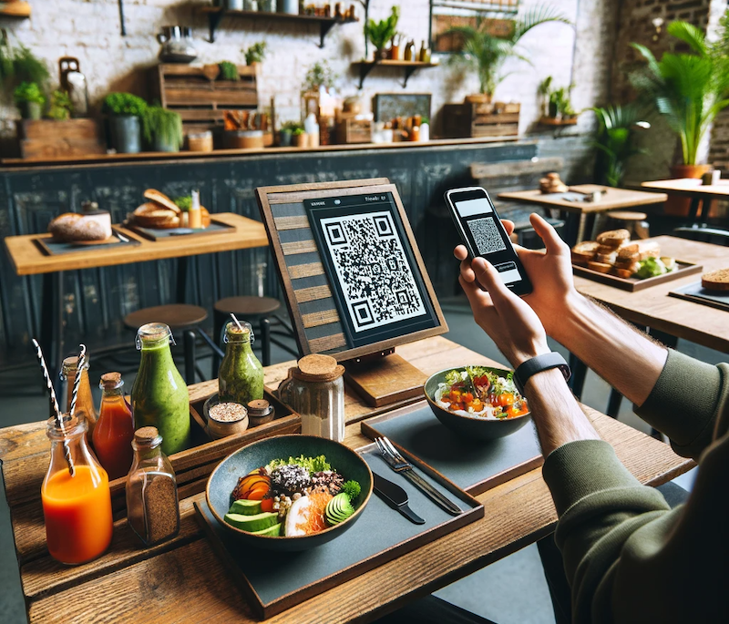QR Code Menü Beispiel